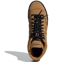 Зимние кроссовки Adidas Basket Profi высокие коричневые